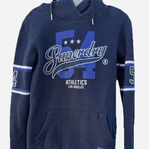 Superdry Women’s Size US 2 Navy Beccy Hooded Sweatshirt Dress 54 Athletics LA